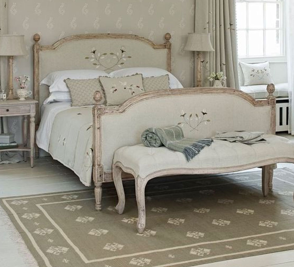 Louis XVI Style Solid Wood Bed