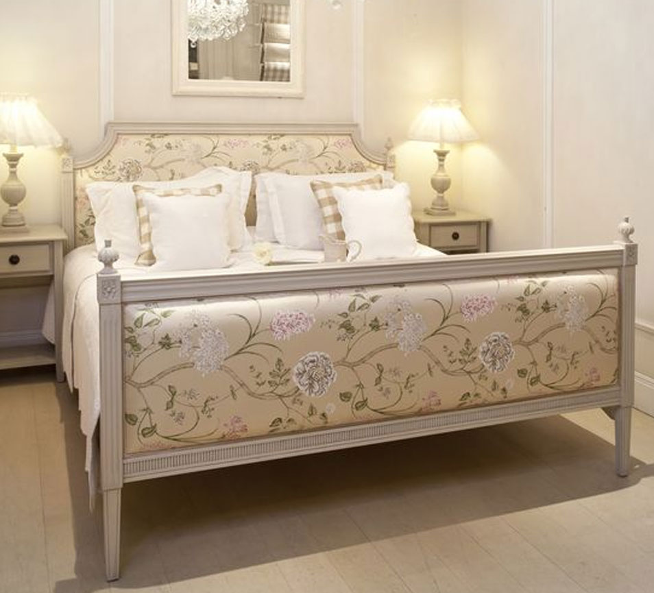 Provence Style Fabric Bed