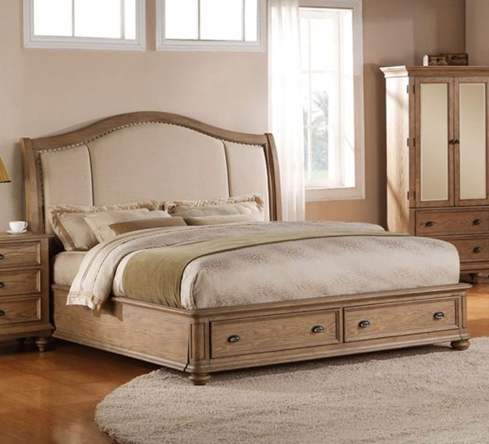 Upholstered Bed With Storage