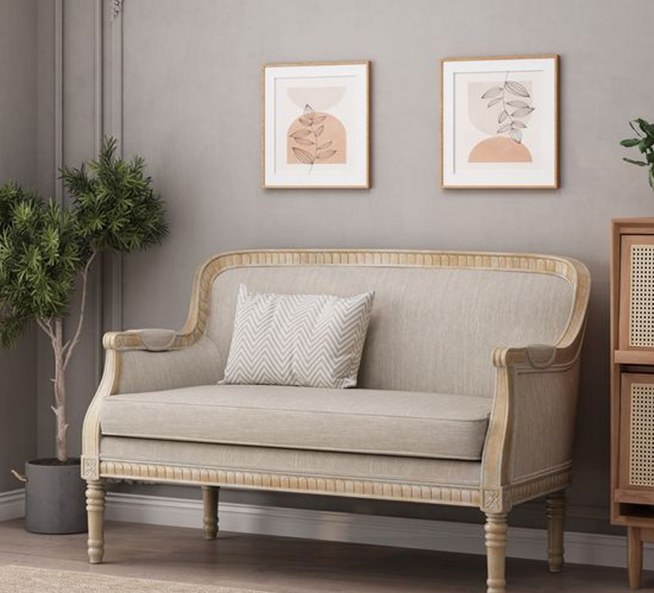 French Country Inspired Loveseat