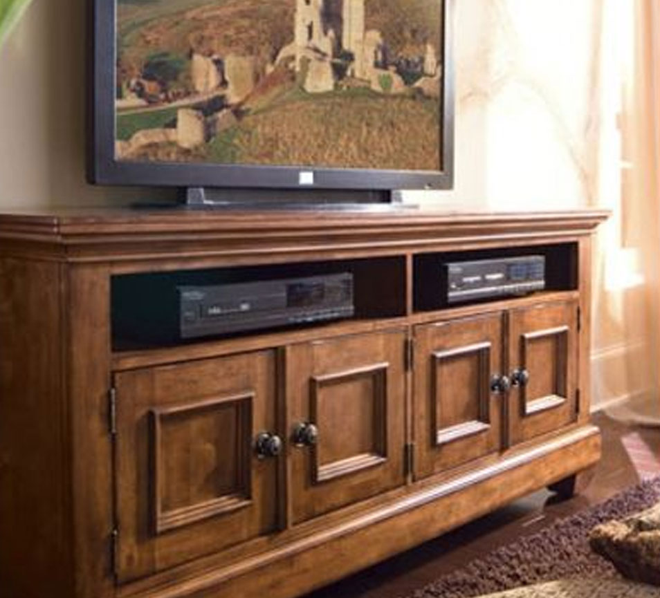 Solid Wood Entertainment Console